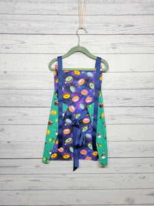 Children's Apron Reversible: Gamer & Space Donuts