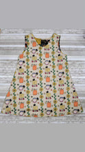 Load image into Gallery viewer, Fall patchwork themed infant and toddler reversible dresses.