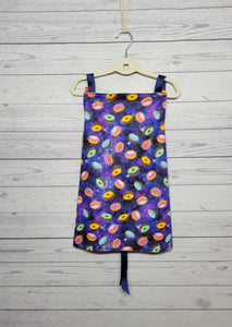 Children's Apron Reversible: Space Donuts & Movie Characters