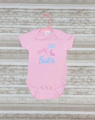 My 1st Easter baby bodysuit PINK
