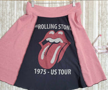 Load image into Gallery viewer, Rolling Stones Tour Upcycled Ladies Skirt size Medium