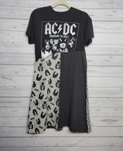 Load image into Gallery viewer, ACDC &amp; Kiss Rock Band T-shirt  Dress size Medium