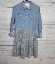 Load image into Gallery viewer, Restyled Denim Lightweight Jacket size Medium