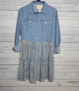 Restyled Denim Lightweight Jacket size Medium