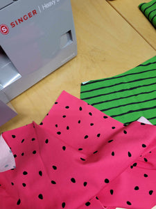 Watermelon peasant style dress in infant & Toddler sizes