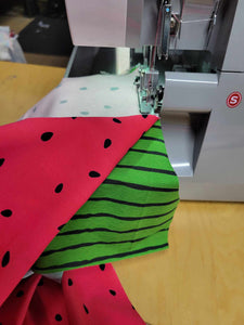 Watermelon peasant style dress in infant & Toddler sizes