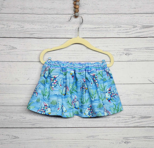 Rainbow Fish Girls Skirts sizes 12/18mo and 2T