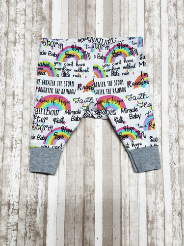 Rainbow Baby leggings, size Newborn