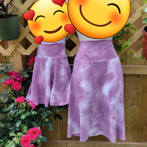 Tie dye mommy & daughter skirts. Toddler and Girl Sizes.